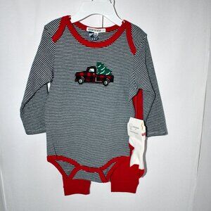 Adventurewear 360  Christmas Truck Long Sleeve Top & Pants Set 12 Months NWT
